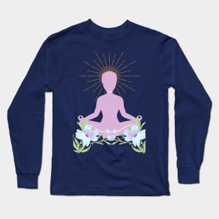 Meditation, Chakra, Spirtual, Mindfullness Long Sleeve T-Shirt
